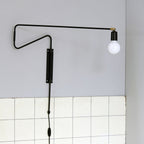Articulated Swing-Arm Wall Light / ∅ 27.6″ x H 26.4″ / Dia 70cm x H 67cm / Brass / UK Plug