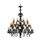 Belle de Nuit 40-Light Porcelain Chandelier / Blue