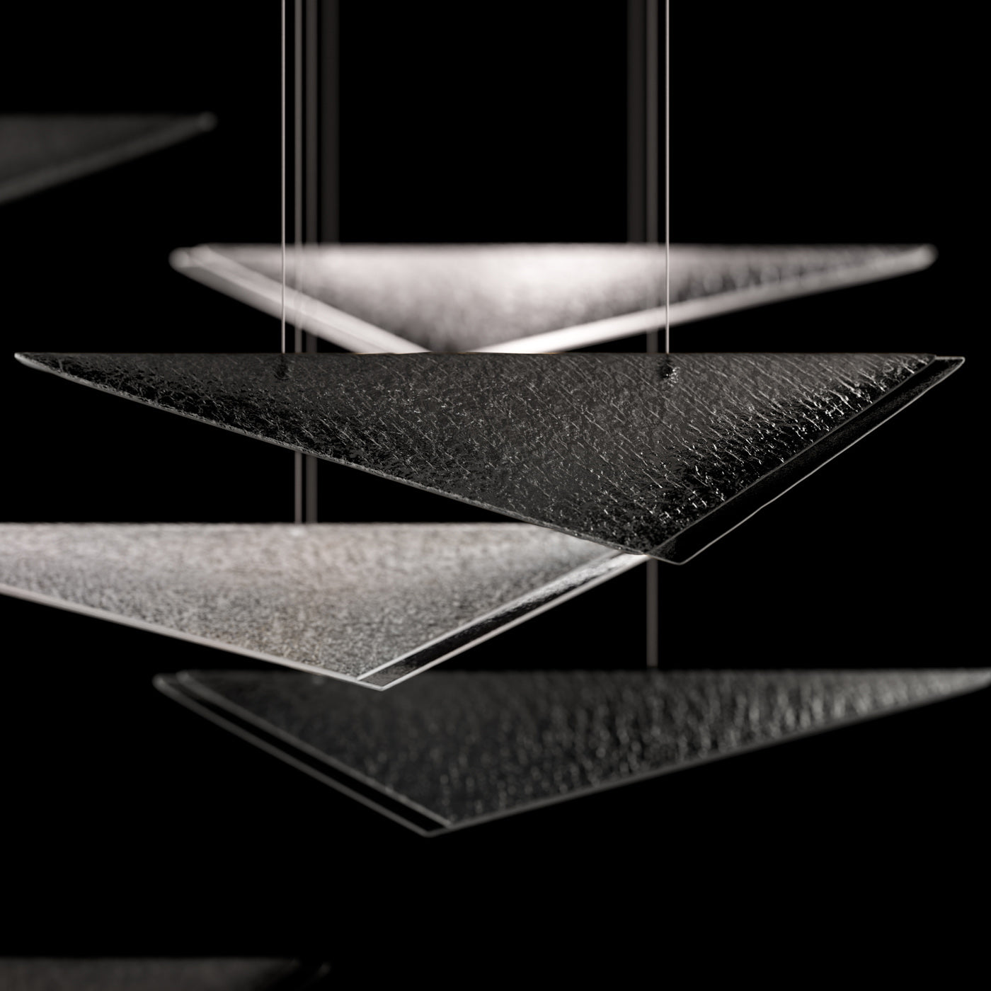 Cascading Glass Flight 60.5-Inch Linear Pendant