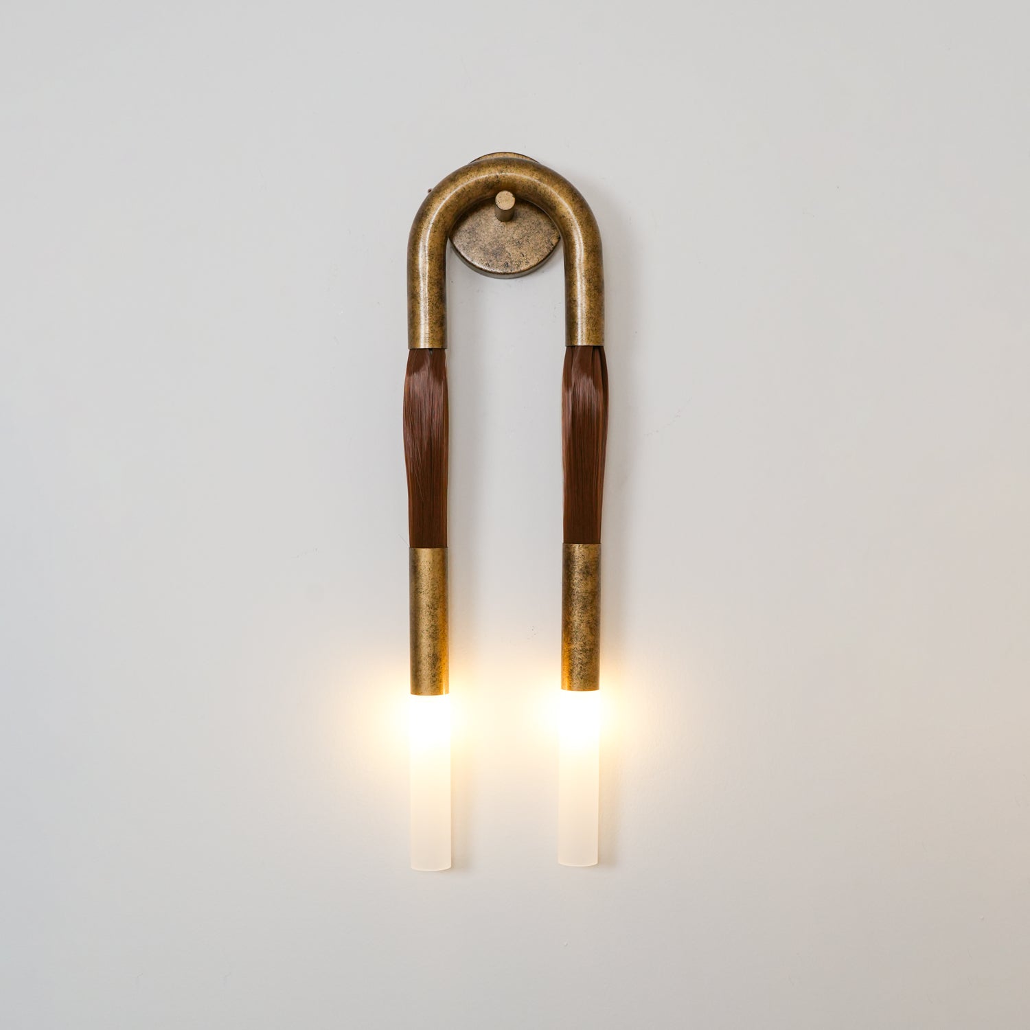 Cascading Tassel and Glass Wall Light / ∅ 6.3″ x H 25.6″ / Dia 16cm x H 65cm / Nickel / 2 Pieces