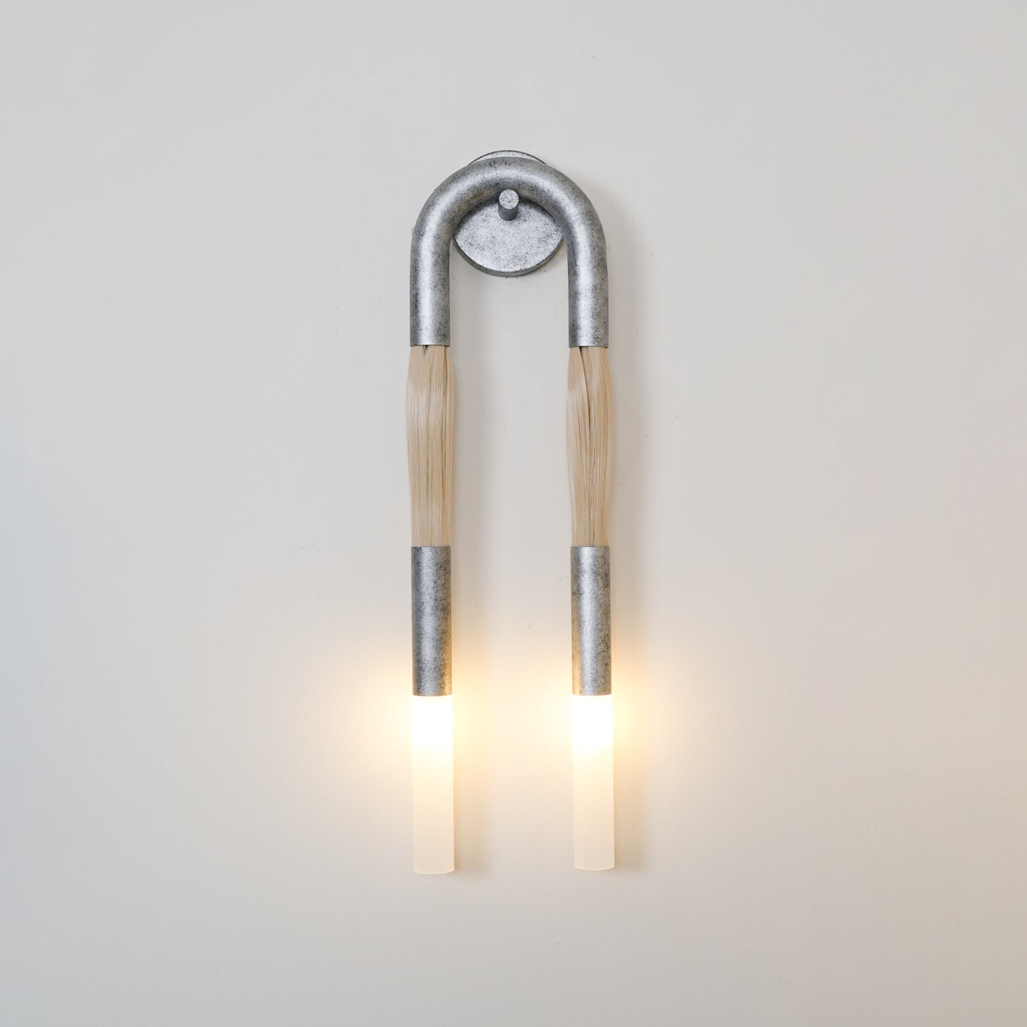 Cascading Tassel and Glass Wall Light / ∅ 6.3″ x H 25.6″ / Dia 16cm x H 65cm / Black / 1 Piece