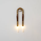 Cascading Tassel and Glass Wall Light / ∅ 6.3″ x H 25.6″ / Dia 16cm x H 65cm / Black / 2 Pieces