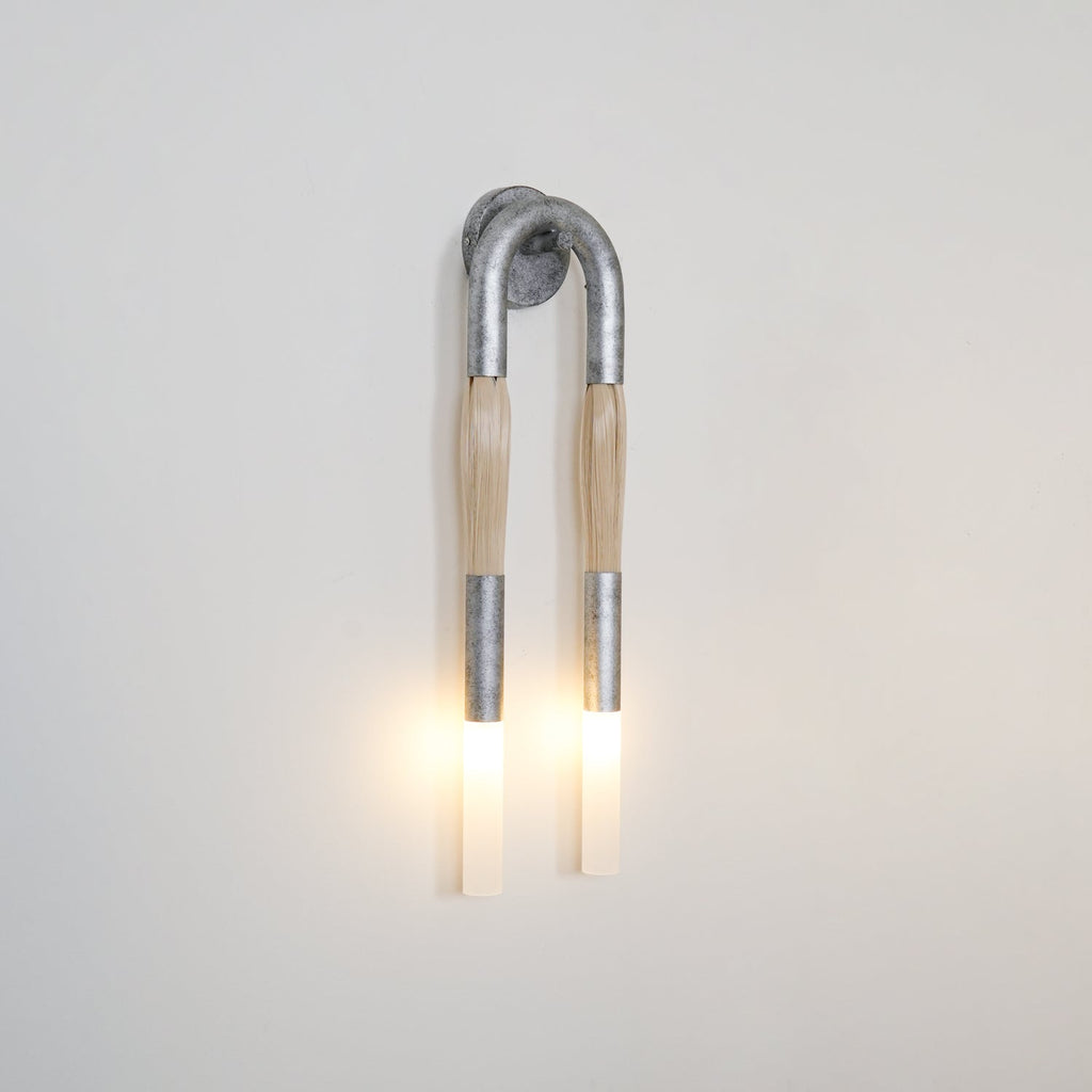 Cascading Tassel and Glass Wall Light