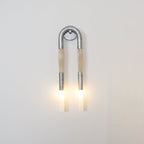Cascading Tassel and Glass Wall Light