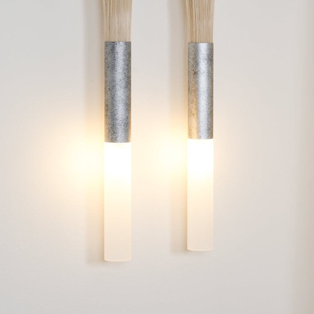 Cascading Tassel and Glass Wall Light
