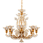 Crystal Bloom Heirloom Gold Chandelier