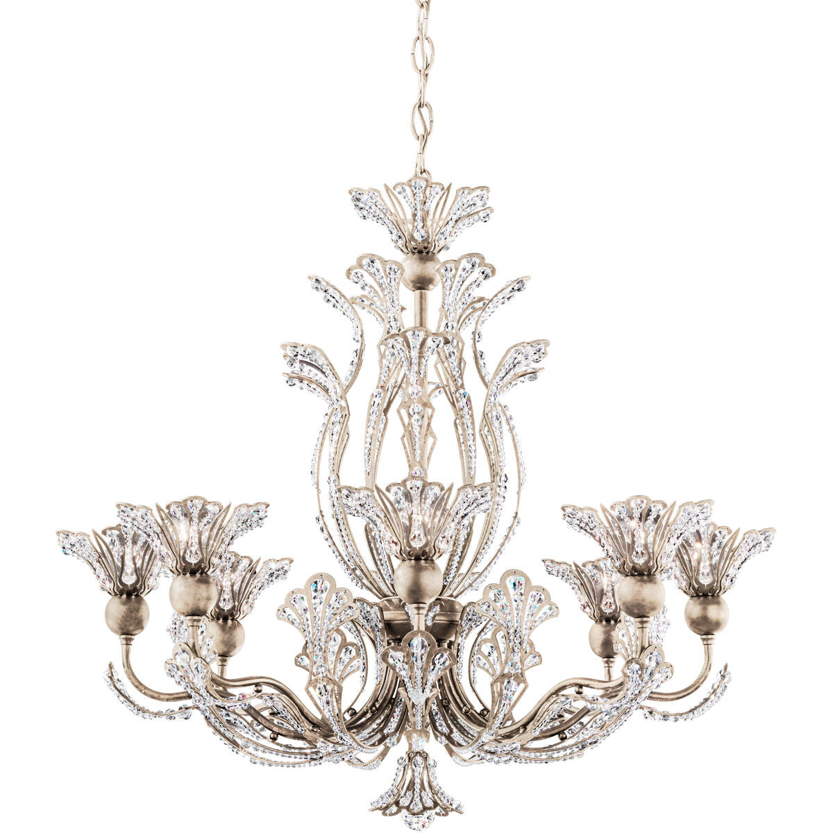Crystal Bloom Heirloom Gold Chandelier / Heirloom Bronze / Clear Radiance