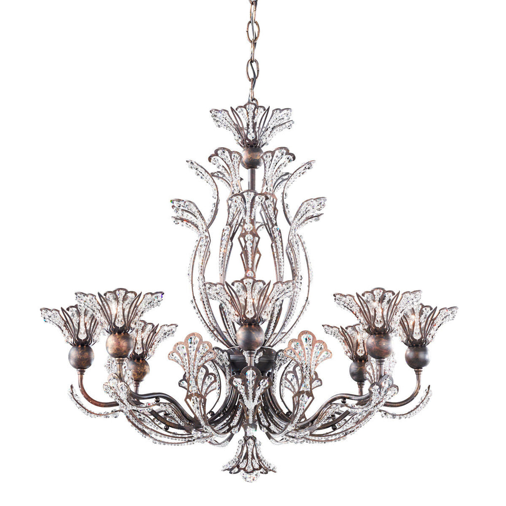 Crystal Bloom Heirloom Gold Chandelier