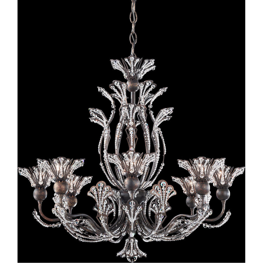 Crystal Bloom Heirloom Gold Chandelier