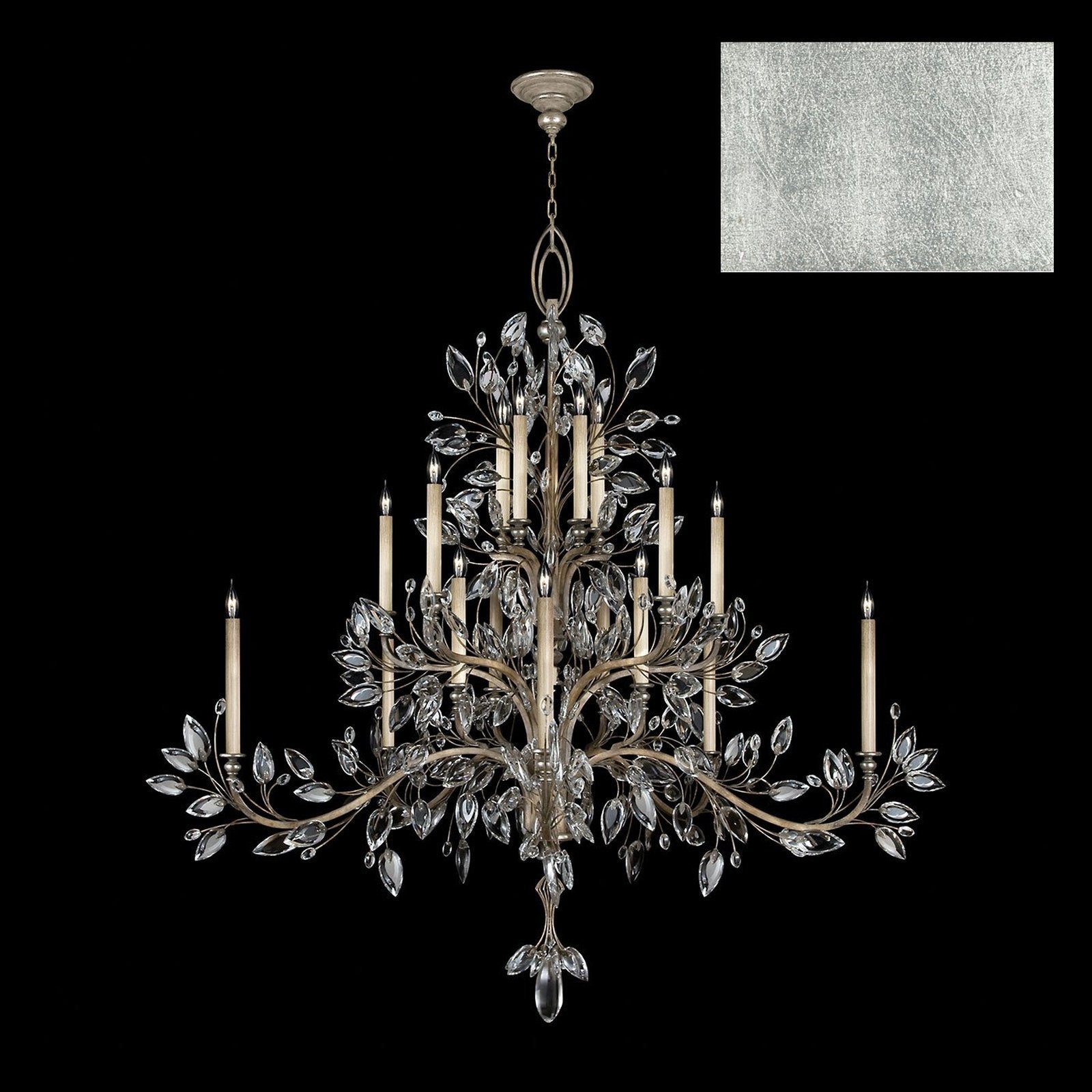 Crystal Laurel 75-Inch Round Chandelier