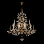 Crystal Laurel 75-Inch Round Chandelier / Gold