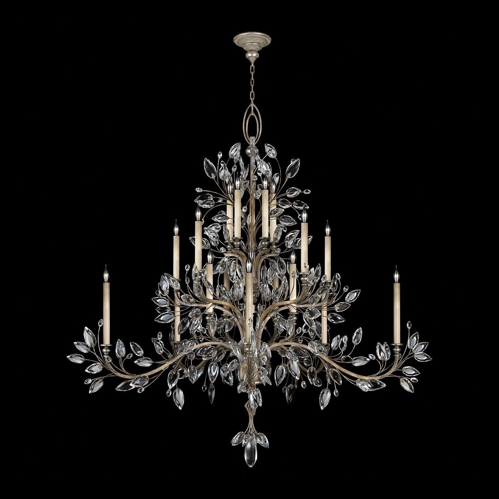 Crystal Laurel 75-Inch Round Chandelier