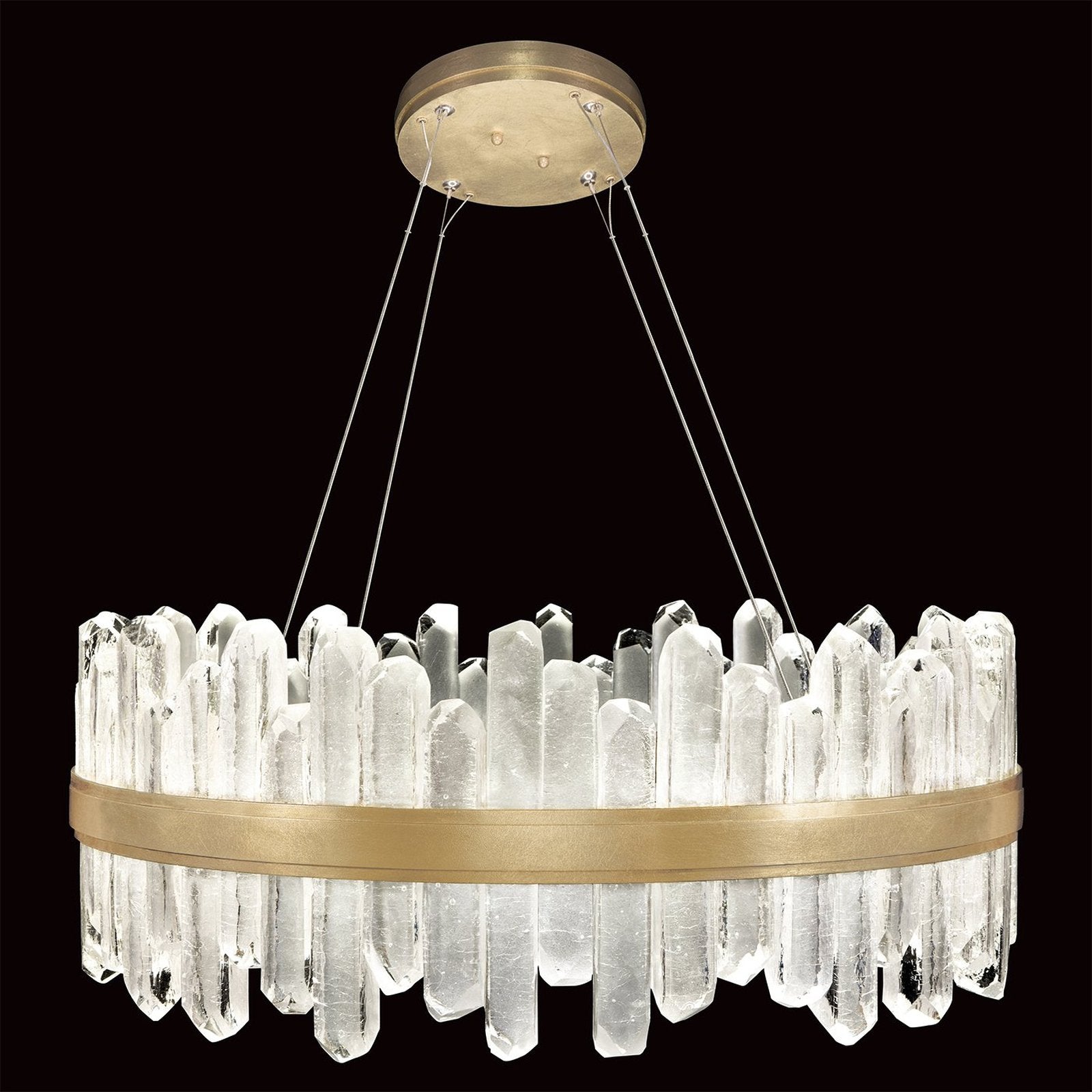 Crystal Spire 30.5-Inch LED Pendant