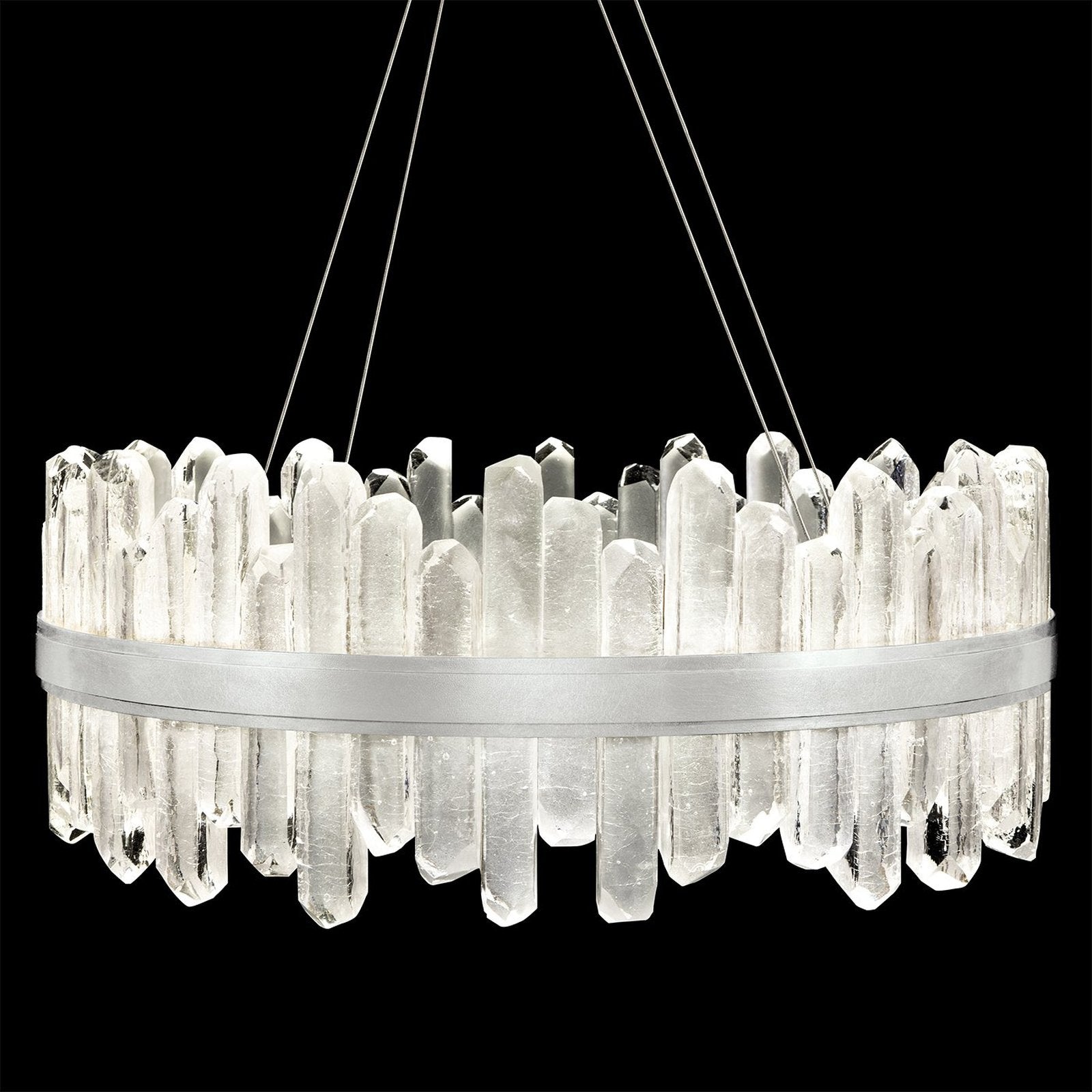 Crystal Spire 30.5-Inch LED Pendant
