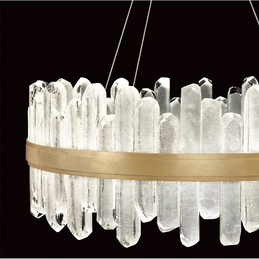 Crystal Spire 30.5-Inch LED Pendant