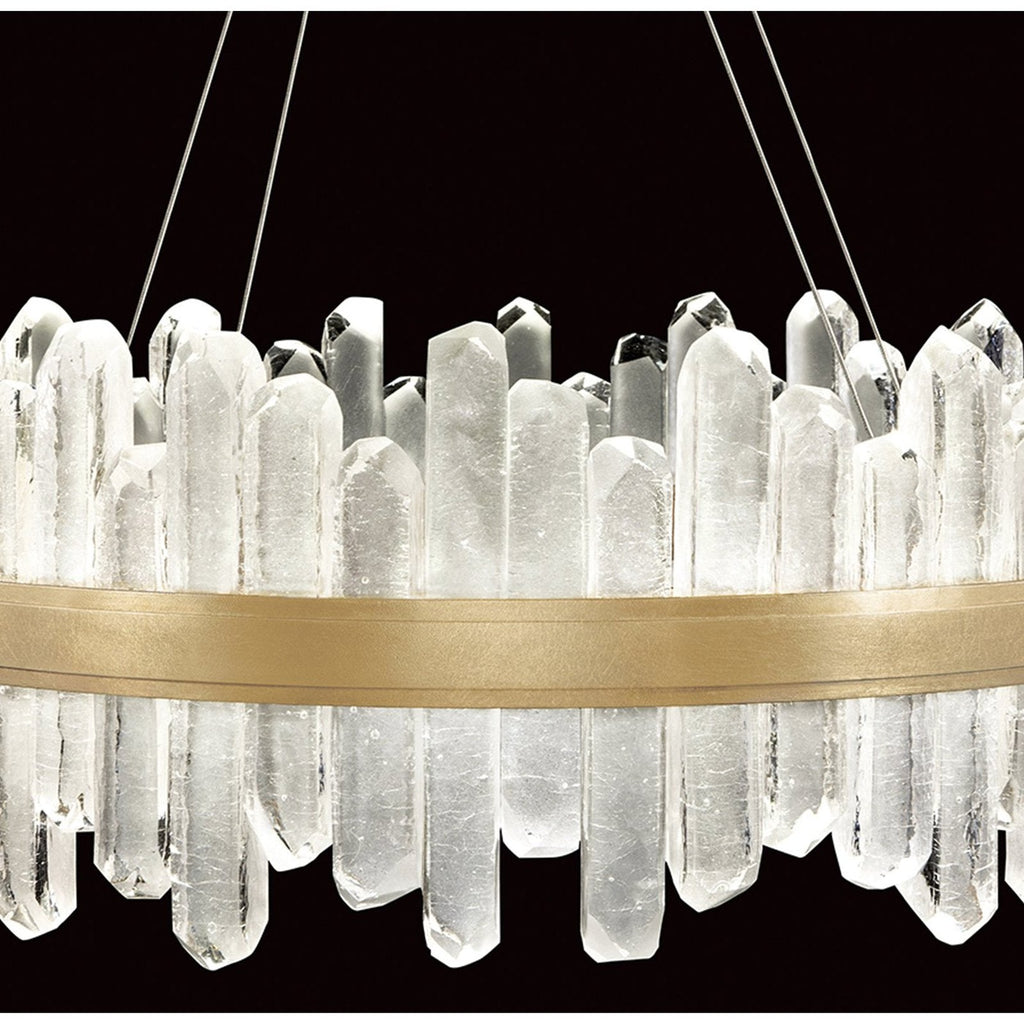 Crystal Spire 30.5-Inch LED Pendant