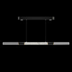 Dual-Illuminated 62-Inch Linear Pendant / Black / Nickel / Charcoal