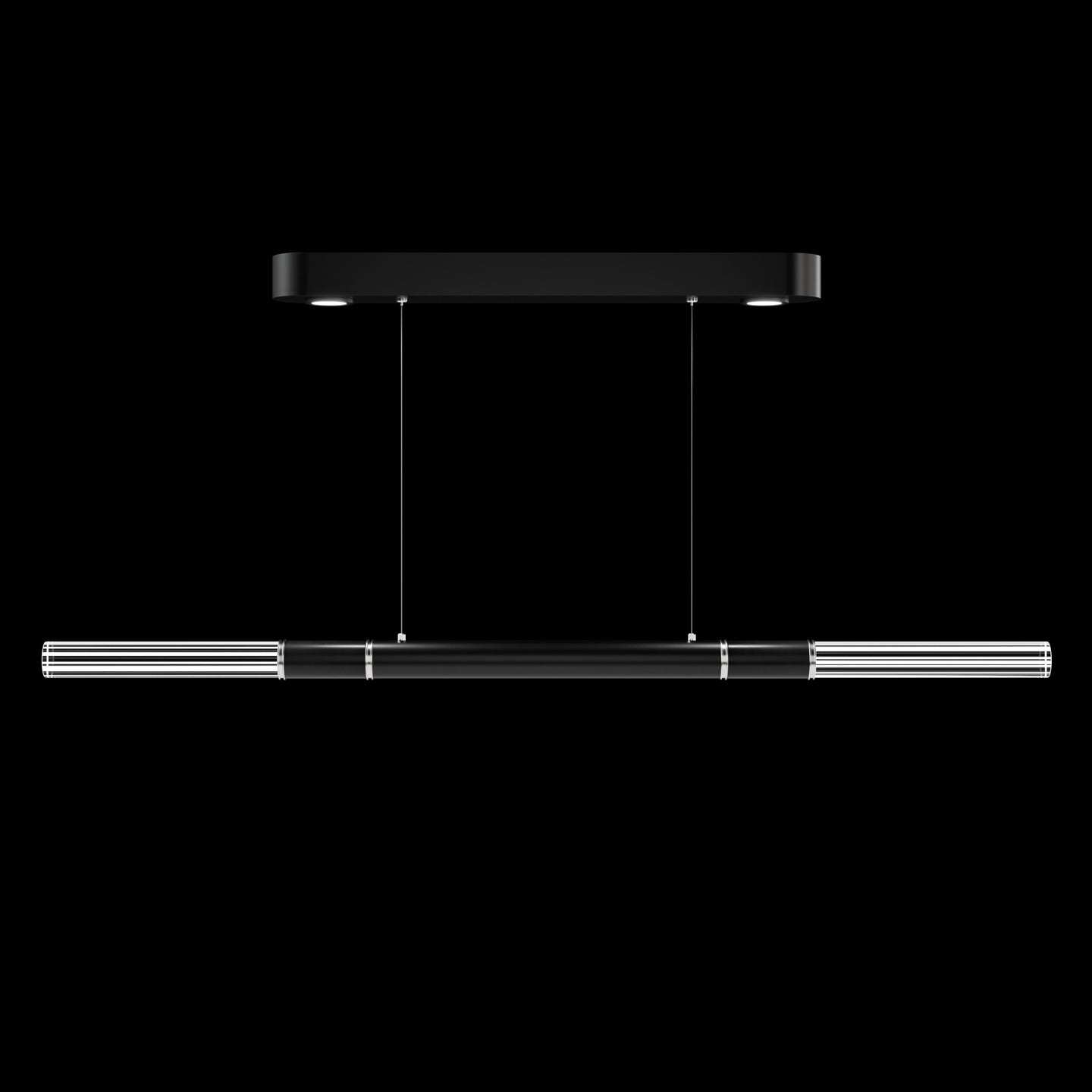 Dual-Illuminated 62-Inch Linear Pendant / Bronze / Brass / No Skin
