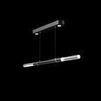 Dual-Illuminated 62-Inch Linear Pendant / Bronze / Brass / Charcoal