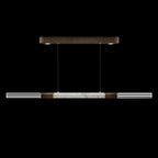 Dual-Illuminated 62-Inch Linear Pendant / Gold Leaf / Nickel / Charcoal