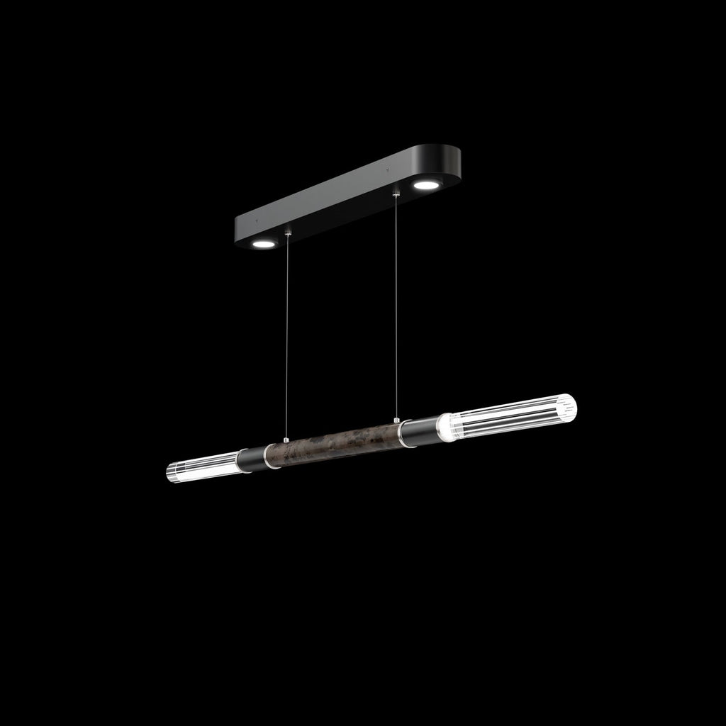 Dual-Illuminated 62-Inch Linear Pendant / Bronze / Nickel / No Skin