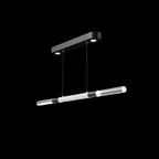 Dual-Illuminated 62-Inch Linear Pendant / Bronze / Nickel / Smoke