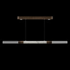 Dual-Illuminated 62-Inch Linear Pendant / Silver Leaf / Nickel / Charcoal