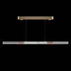 Dual-Illuminated 62-Inch Linear Pendant / Ombre Bronze / Nickel / Charcoal