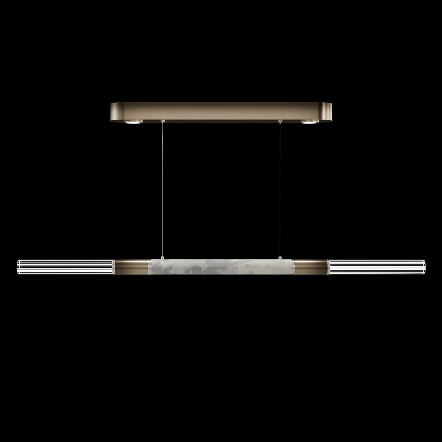 Dual-Illuminated 62-Inch Linear Pendant
