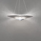 Faceted Crystal Origami Close-to-Ceiling Pendant
