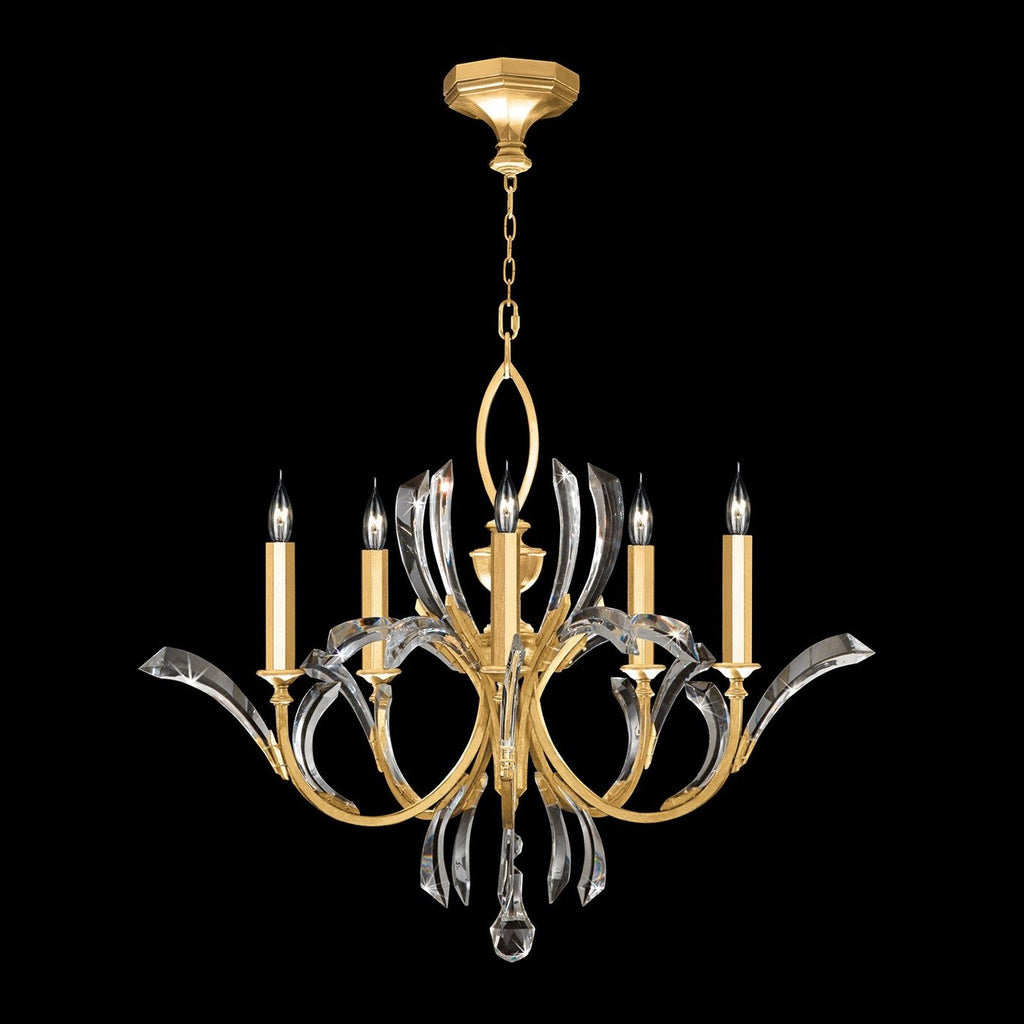 Fine Art Beveled Arcs 36" Chandelier / Gold