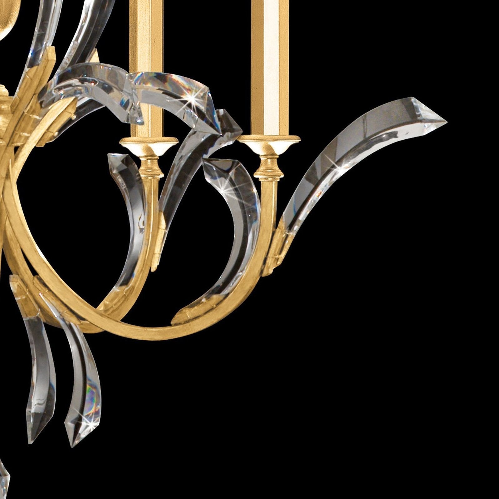 Fine Art Beveled Arcs 36" Chandelier / Silver