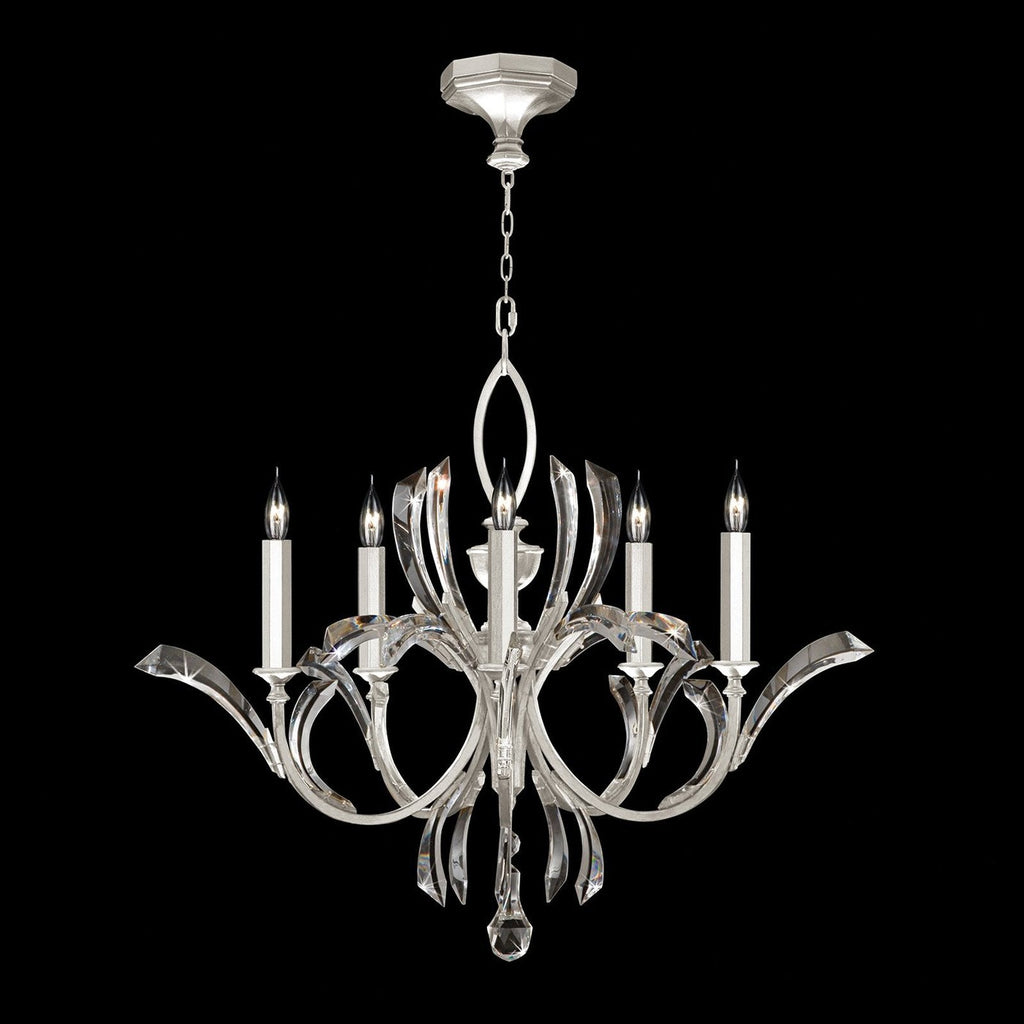 Fine Art Beveled Arcs 36" Chandelier / Muted Gold
