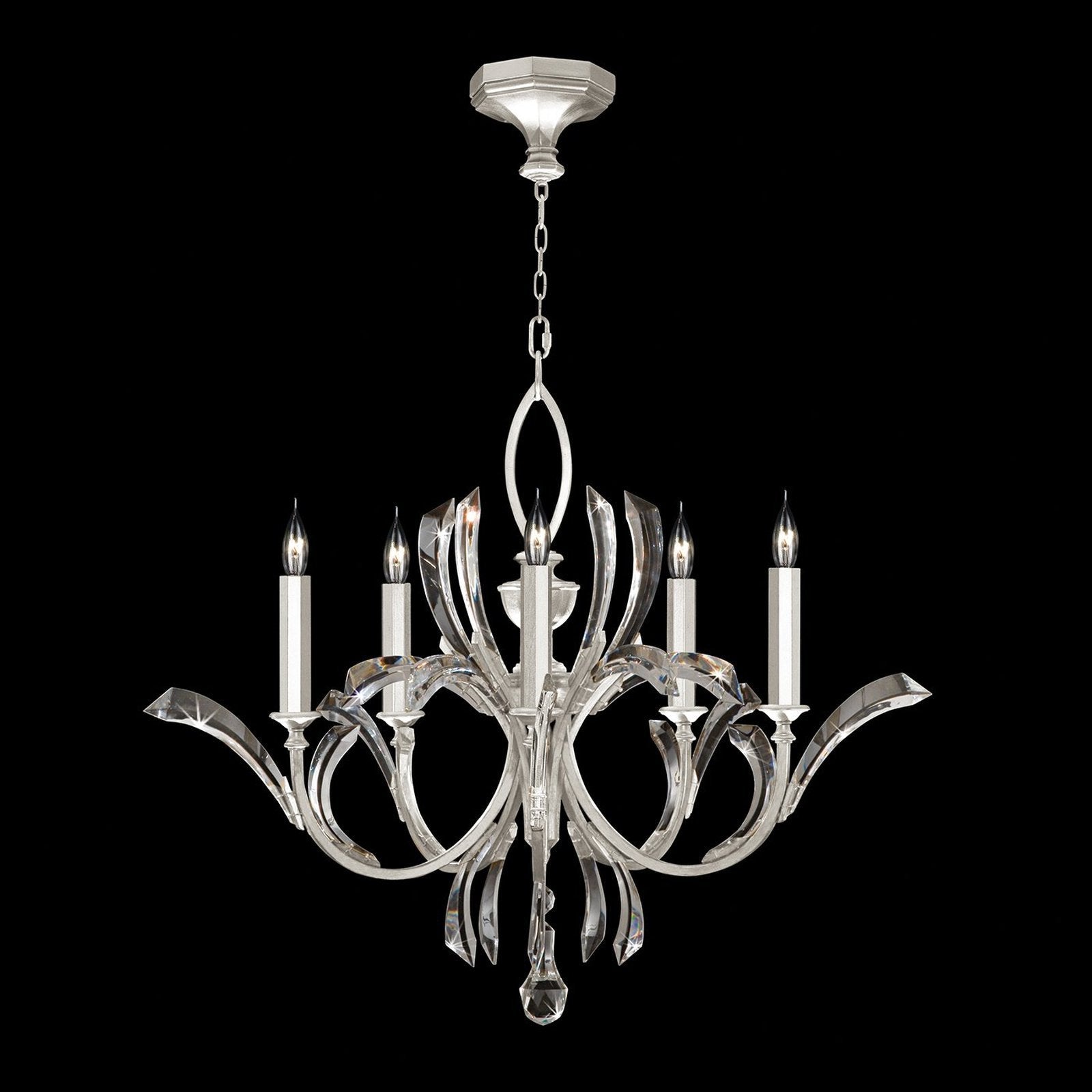 Fine Art Beveled Arcs 36" Chandelier / Muted Gold