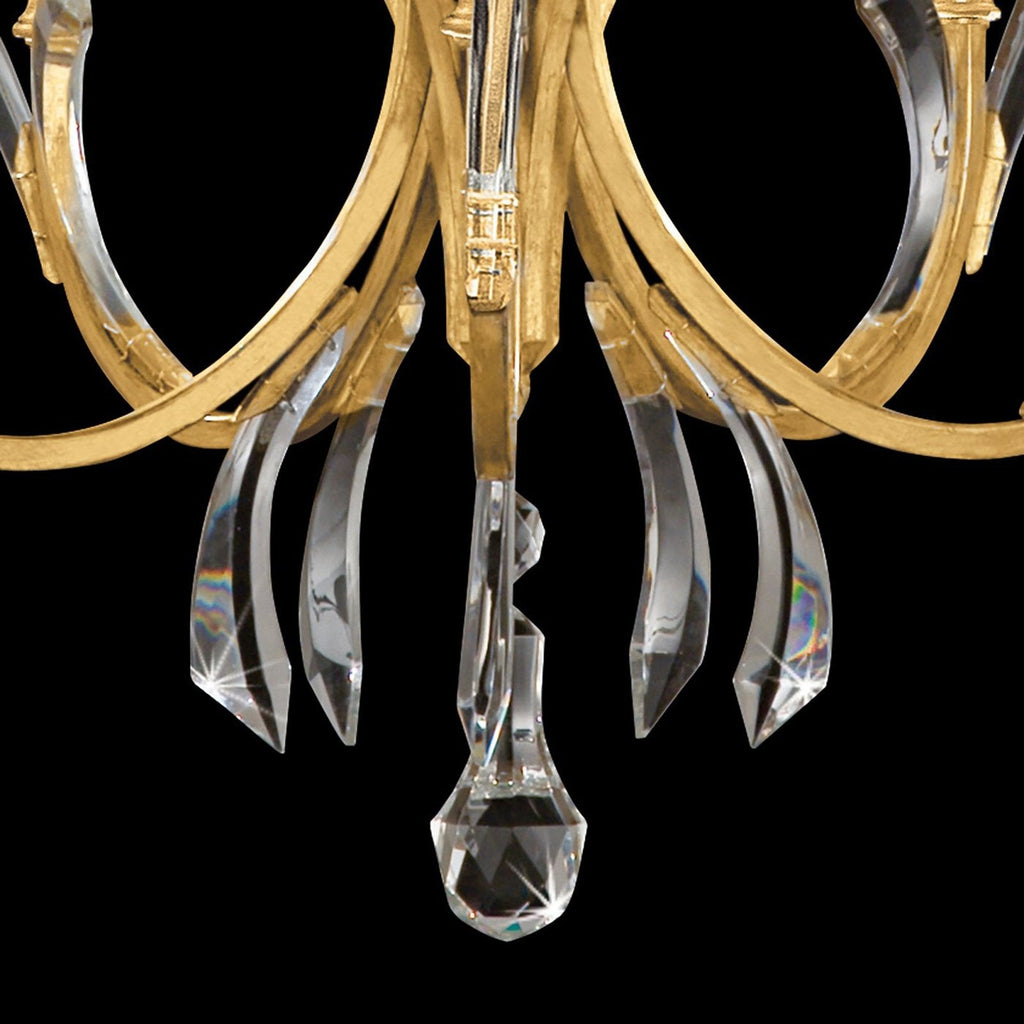 Fine Art Beveled Arcs 36" Chandelier / Muted Silver