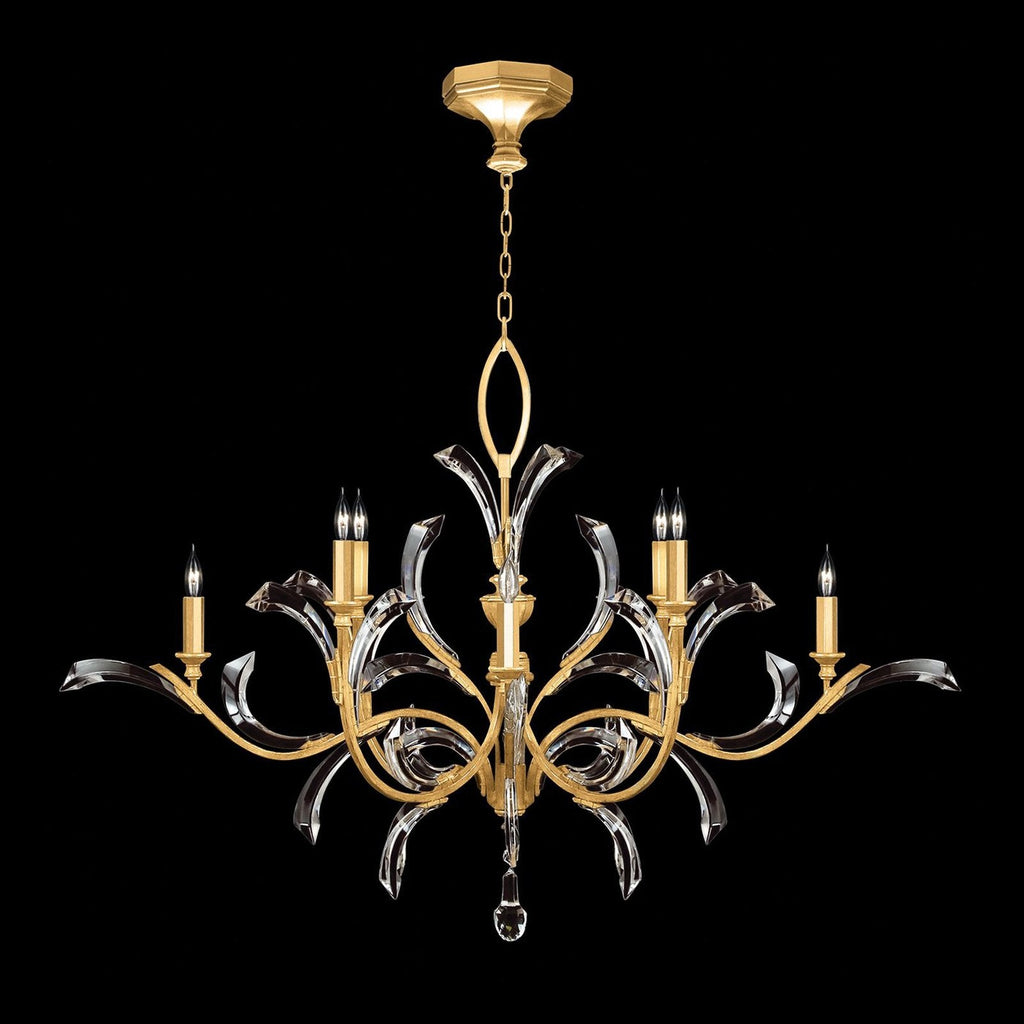 Fine Art Beveled Arcs 57" Chandelier / Gold