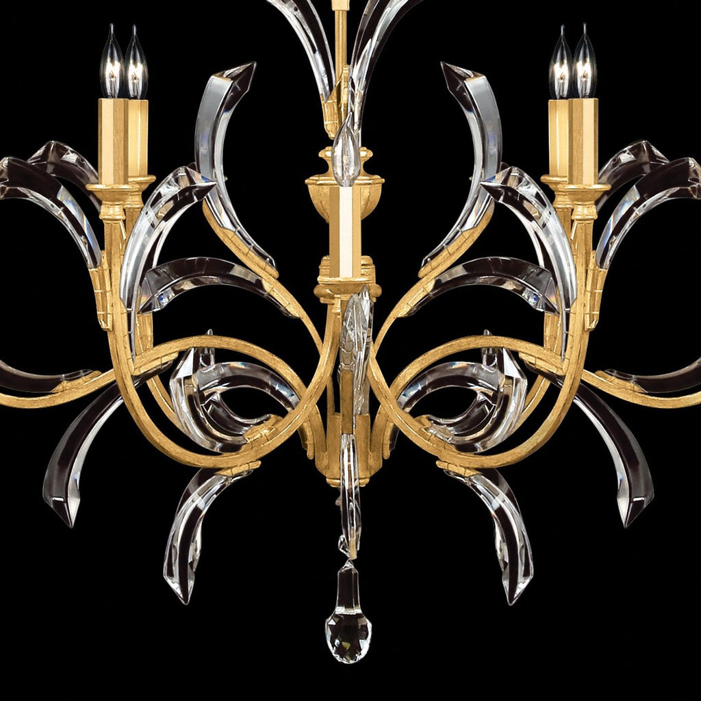 Fine Art Beveled Arcs 57" Chandelier / Muted Silver