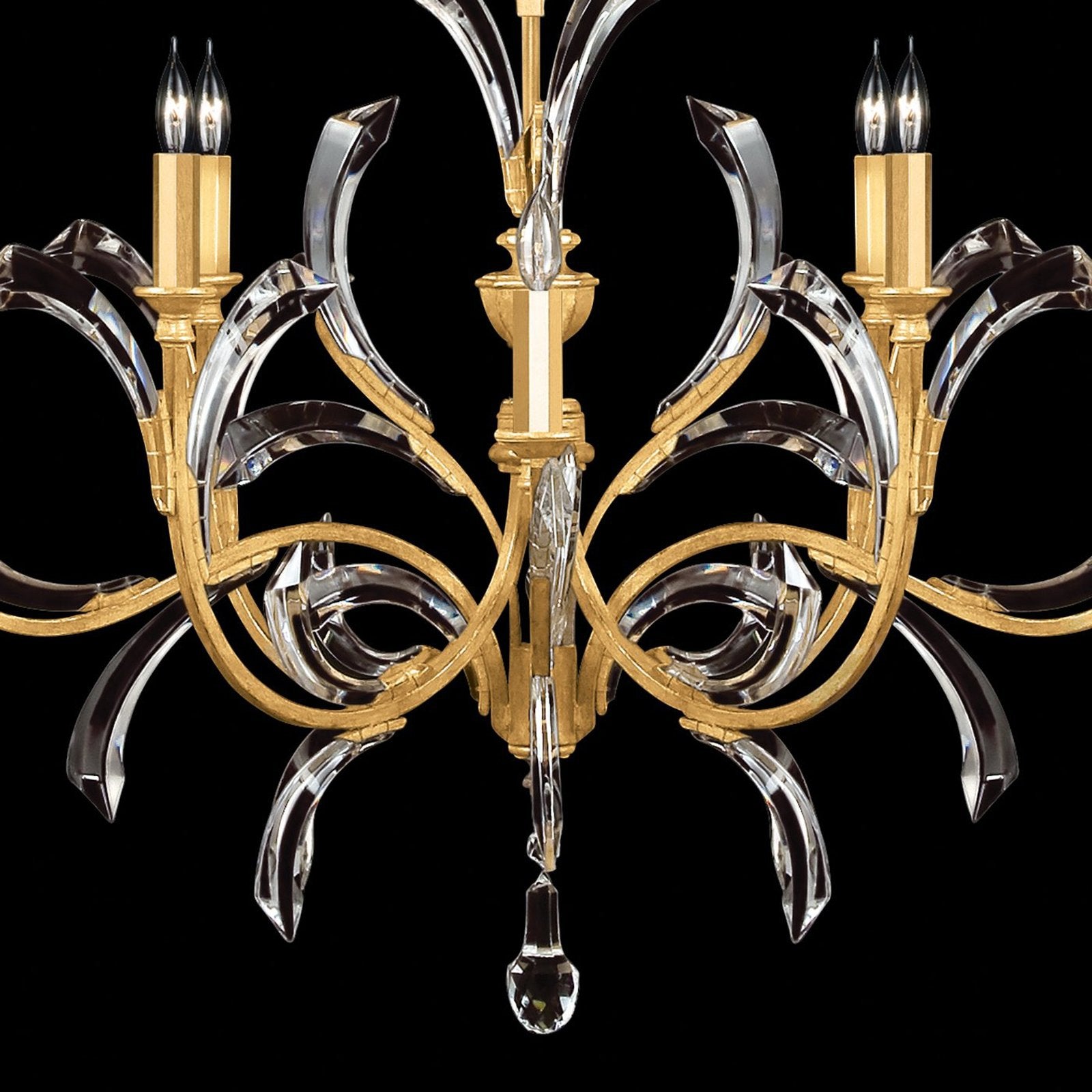Fine Art Beveled Arcs 57" Chandelier / Muted Silver