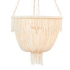Five-Light Natural Texture Chandelier / Natural/Silver