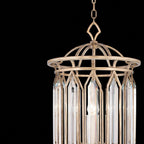 Floating Bevelled Crystal 14.5-Inch Pendant
