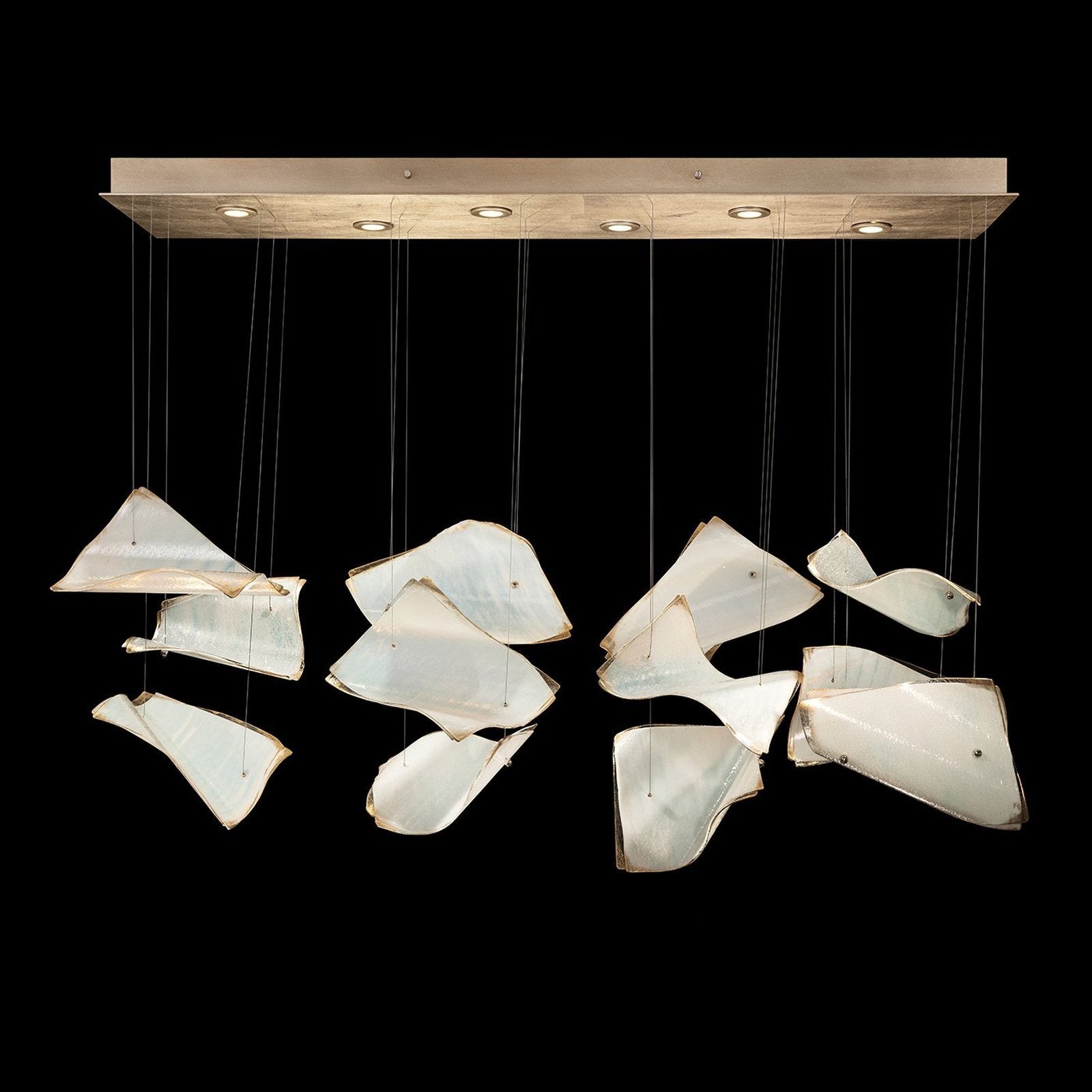 Floating Glass Pages 50-Inch Linear Pendant