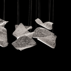 Floating Glass Pages 50-Inch Linear Pendant