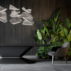 Floating Glass Pages 50-Inch Linear Pendant