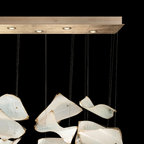 Floating Glass Pages 50-Inch Linear Pendant