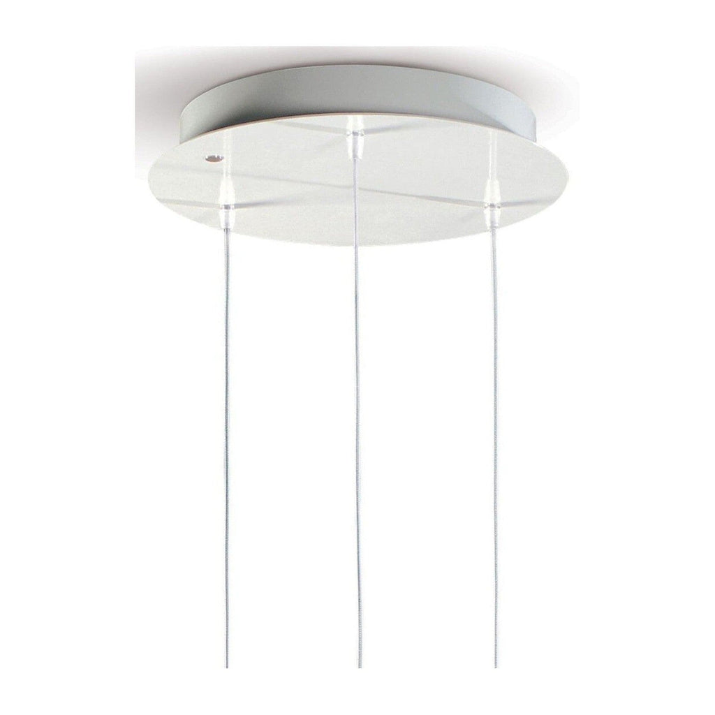 Floral Porcelain 3-Light Pendant Chandelier