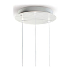 Floral Porcelain 3-Light Pendant Chandelier