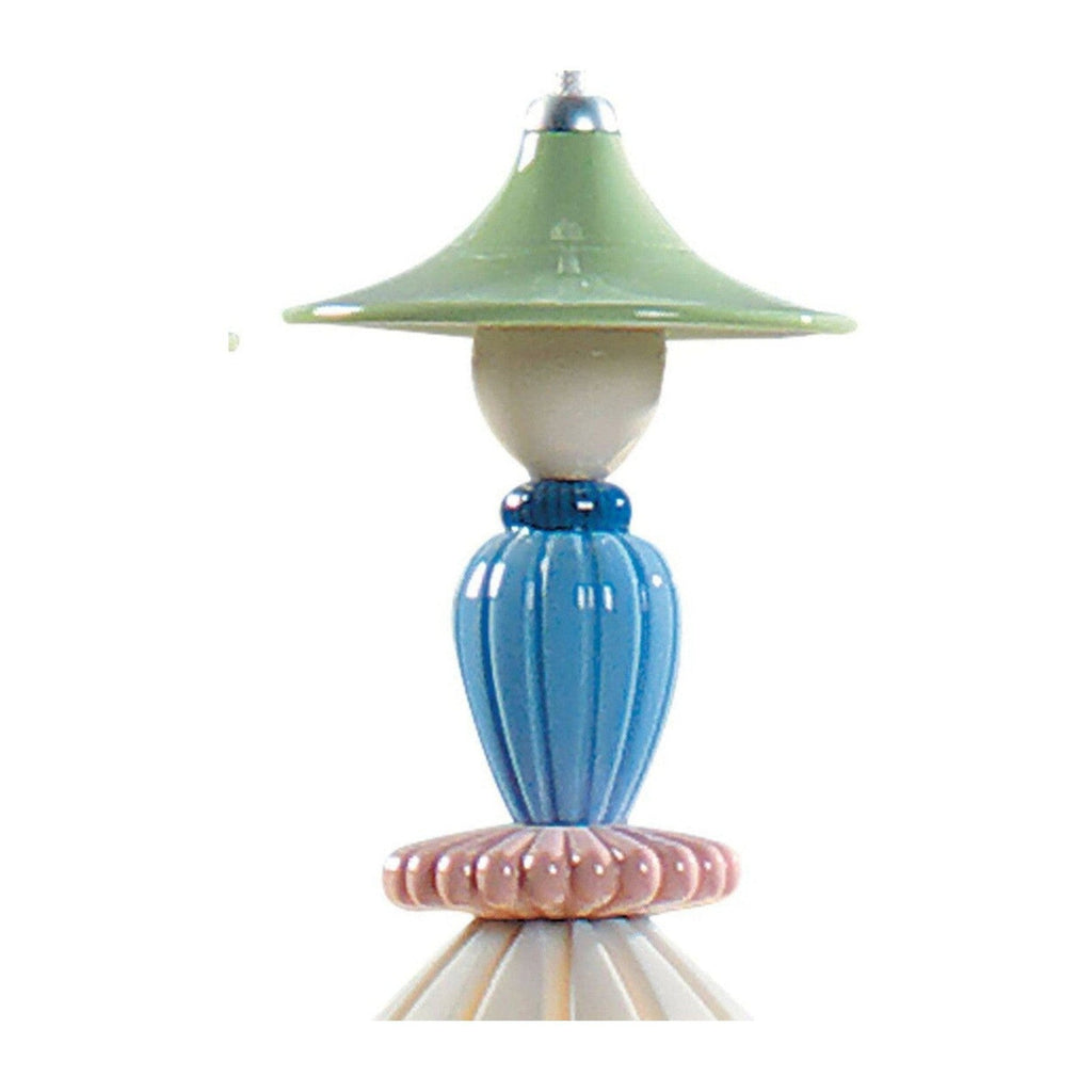 Floral Porcelain 3-Light Pendant Chandelier