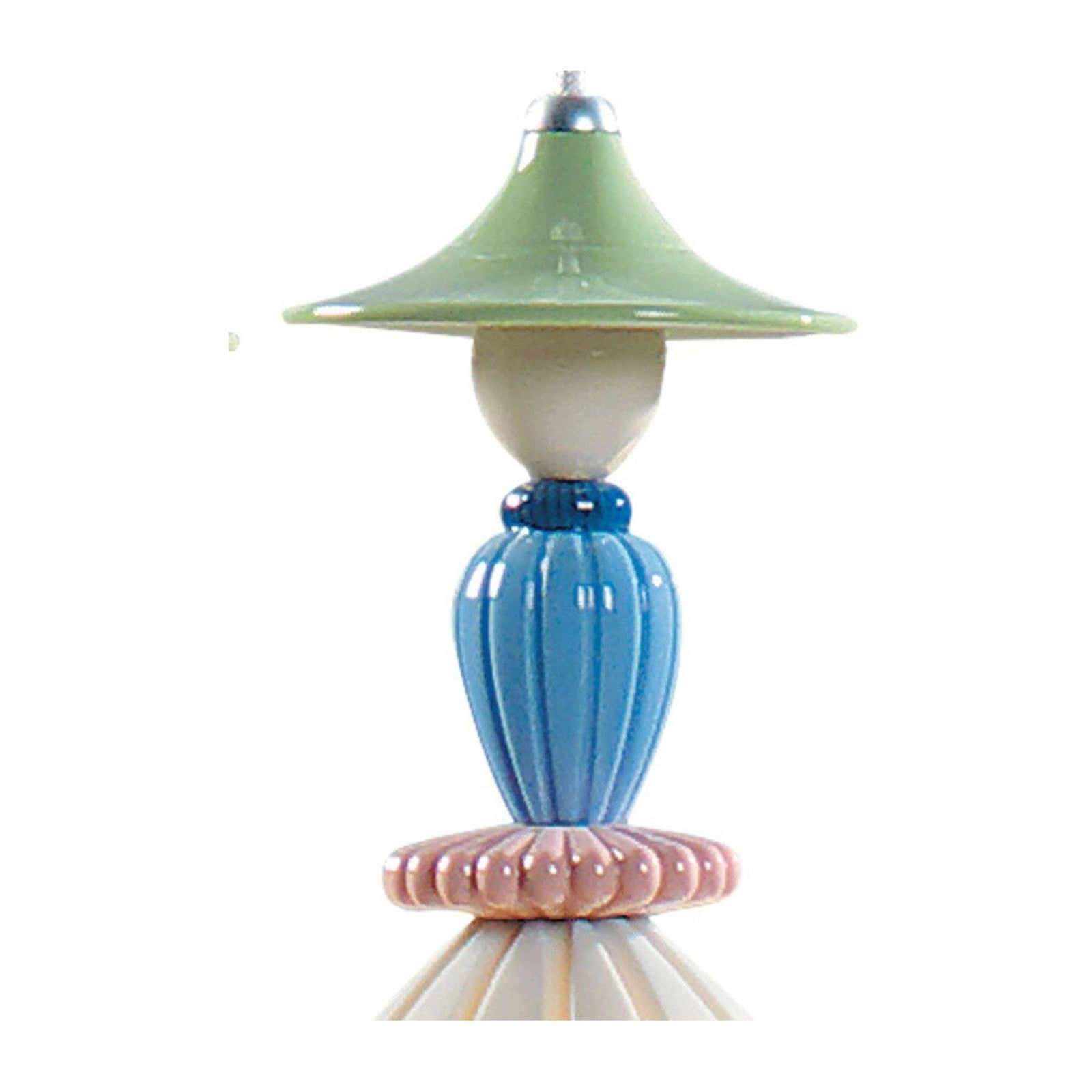 Floral Porcelain 3-Light Pendant Chandelier