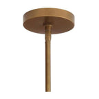 Fluted Smoke Glass Round Chandelier