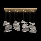Frozen Glass Pages 54-Inch Linear Pendant